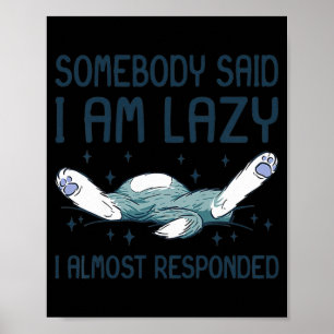 Poster Gatinho Engraçado, Gato Mentiroso Que Alguém Disse