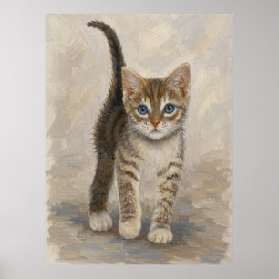 Poster Gatinho Listrado