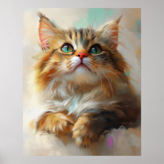 Poster Gatinho Little Wonder - Gato Maine Coon