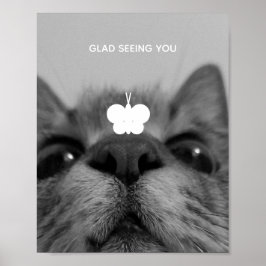 Poster Gatinho preto&branco de 17 anos