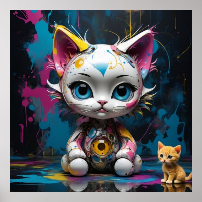 Poster Gatinho visionário (Frente)