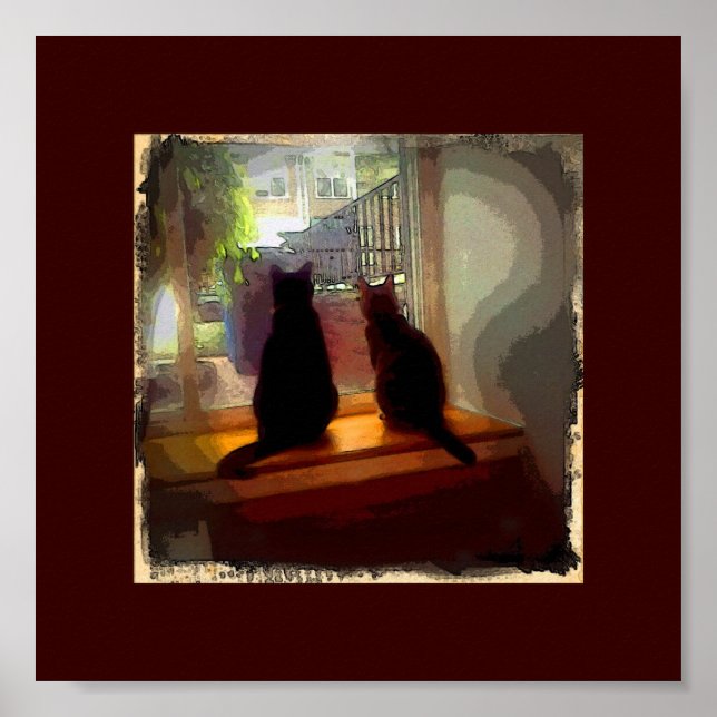 Póster Gatinhos de janela CB (Frente)