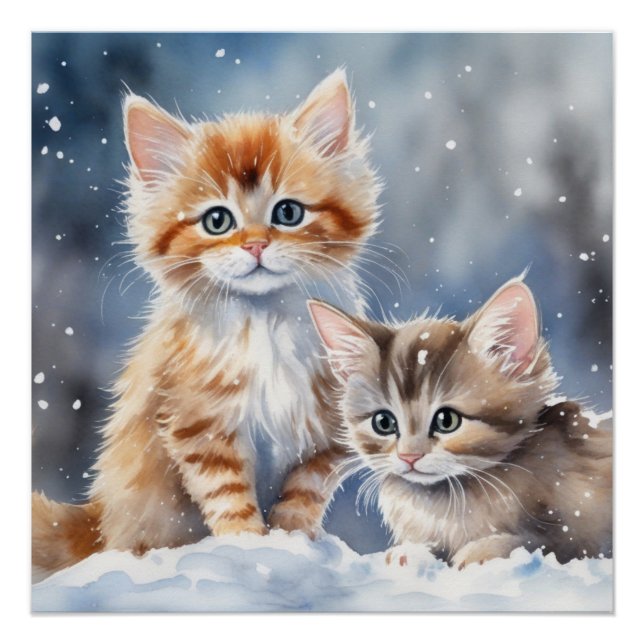 Póster Gatinhos Fofinhos (Frente)