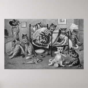 Poster Gatinhos impertinentes, Louis Wain