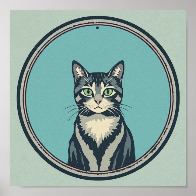 Poster gato  (Frente)