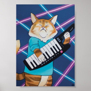Poster Gato 5x7 de Keytar