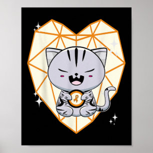 Poster Gato American Shorthair Fofo Conscientização da Le
