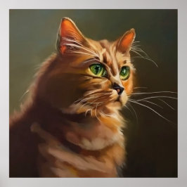 Poster Gato Americano de Cabelos