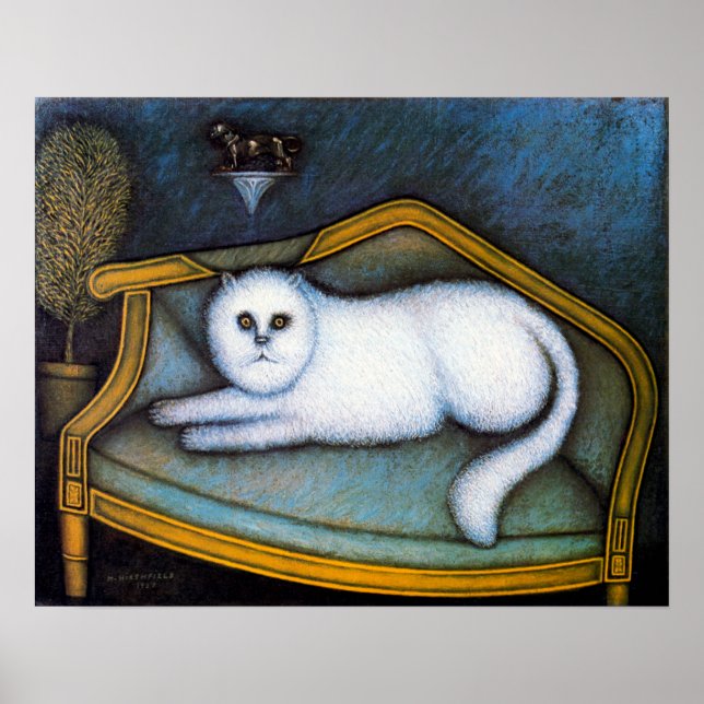 Poster Gato Angora, Morris Hirshfield (Frente)