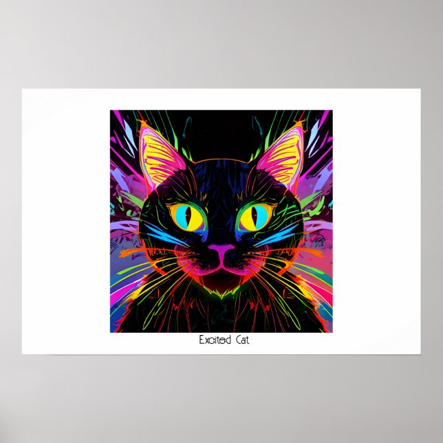 Poster Gato Animado (Frente)