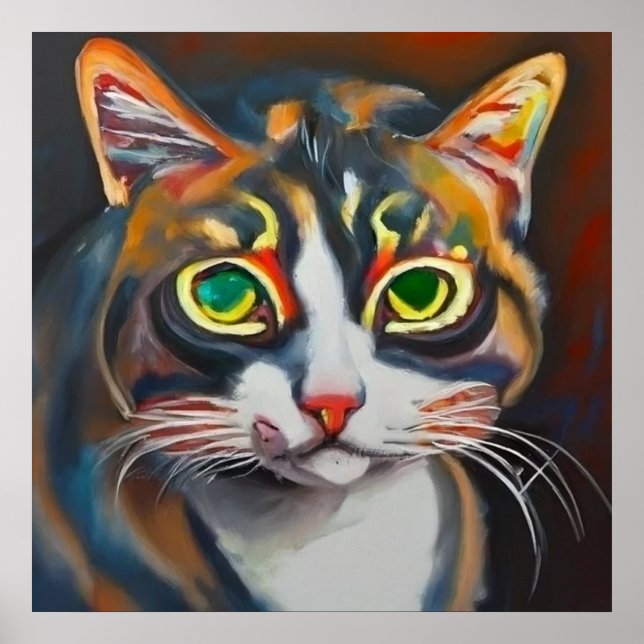 Poster Gato Asiático (Frente)