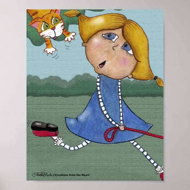 Póster Gato Assustador (Frente)