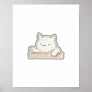 Poster Gato Bateria