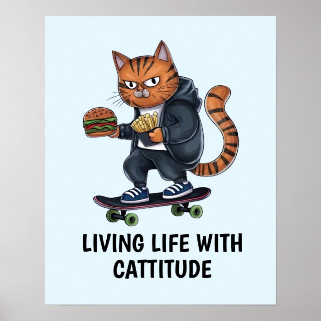 Poster Gato beco (Frente)