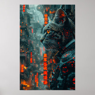 Poster gato blindado