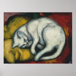 Poster Gato Branco, Franz Marc