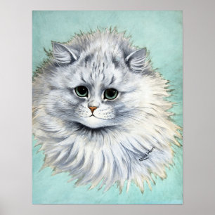 Poster Gato Branco, Louis Wain