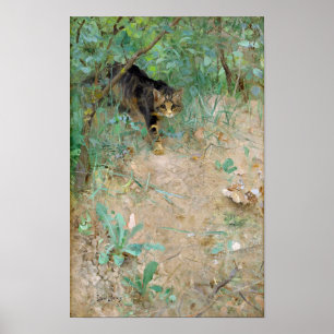 Póster Gato, Bruno Liljefors