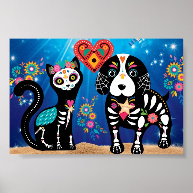 Poster Gato/Cachorro/Poster de Casamento após a morte... (Frente)