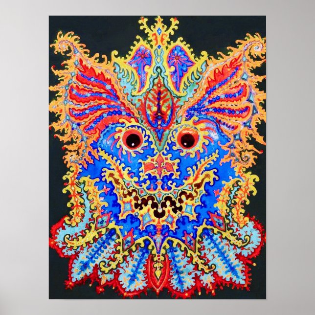 Poster Gato Caleidoscópio, Louis Wain (Frente)