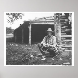 Póster Gato comendo de uma lata de café