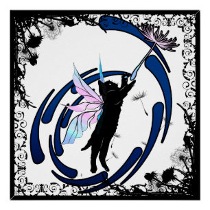 Póster Gato Cósmico Dandelion