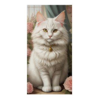 Póster Gato de Angora Turca