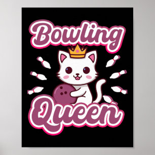 Poster Gato de Anime Kawaii, Menina e Bonitinha da Rainha