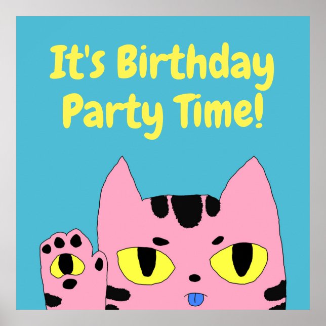 Poster Gato de bolso de alienígena (Frente)