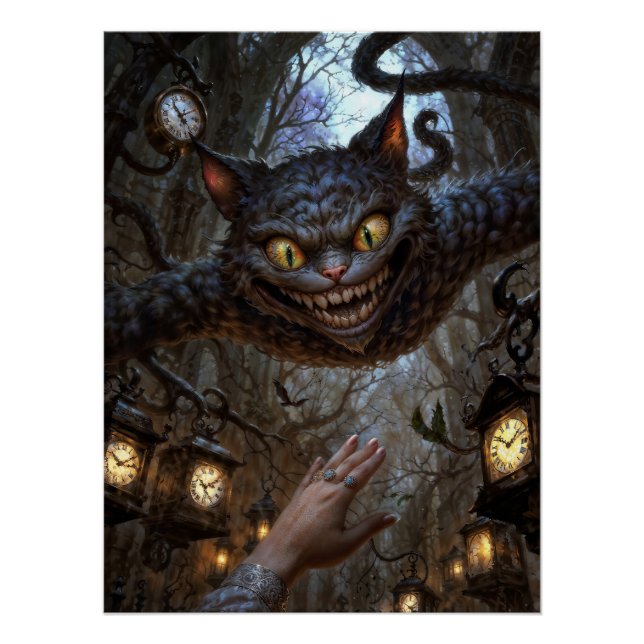 Póster Gato de Cheshire (Frente)