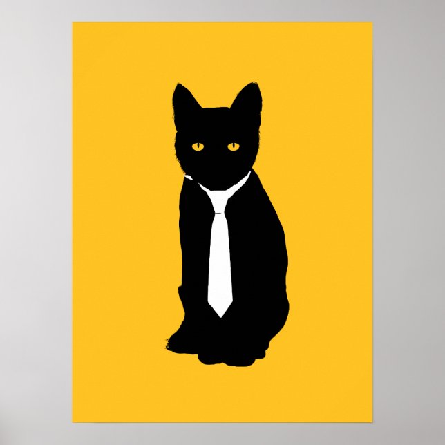 Poster Gato de Escritório - Cartaz (Frente)