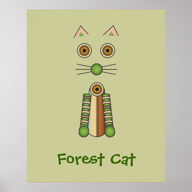Poster Gato de Floresta (Frente)