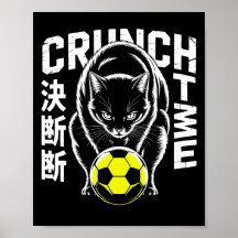 Gato de Futebol Gráfico - Arte de Parede Motivacio
