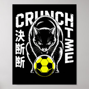 Poster Gato de Futebol Gráfico - Arte de Parede Motivacio