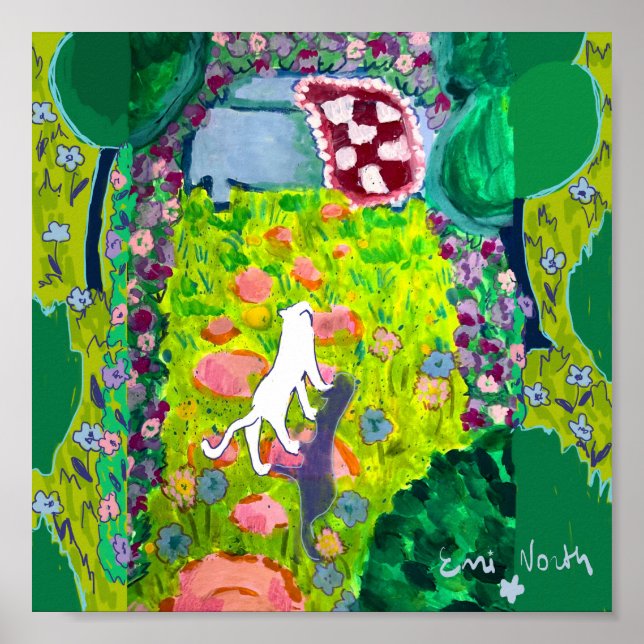 Poster Gato de jardim (Frente)