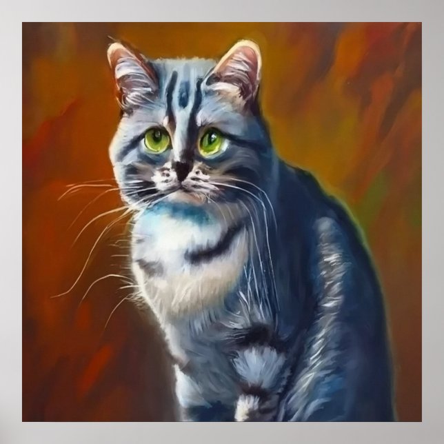 Poster Gato de Mist australiano (Frente)