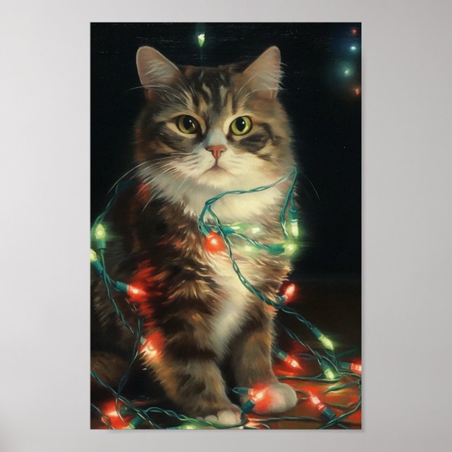 Poster Gato de Natal (Frente)