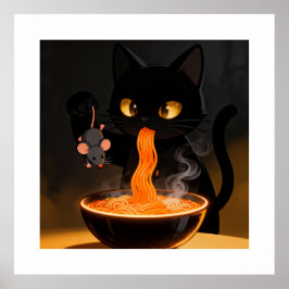 Poster Gato de Obsidiana & Rato Destemido – Banquete de R