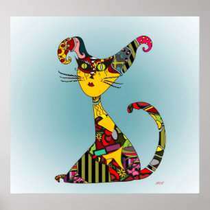Poster Gato de pano