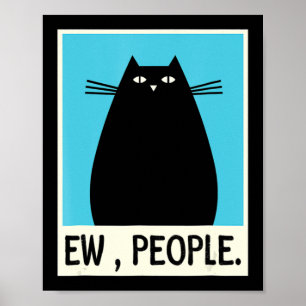 Poster Gato de Pessoas japonês Gato Kawaii Anime