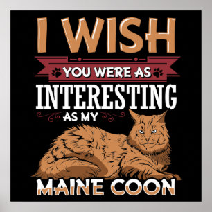 Póster Gato de racum de Maine