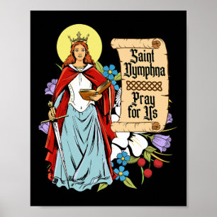 Poster Gato de Saúde Mental do Santo da Lily Patron PPurh