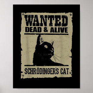 Poster Gato De Schrodingers Vivos E Mortos