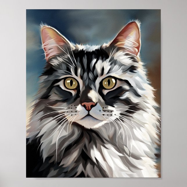 Poster Gato digital 765 (Frente)