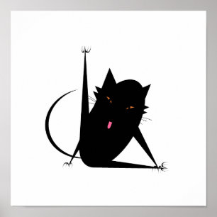Póster Gato do banho