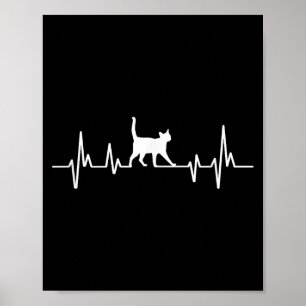 Poster Gato do Coração Batendo
