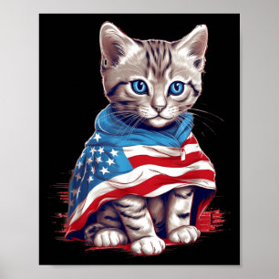 Poster Gato do Dia da Memória e Mulheres Orgulho do Dia d