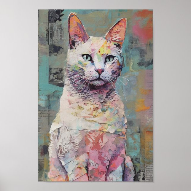 Poster Gato do Estilo do Livro (Frente)