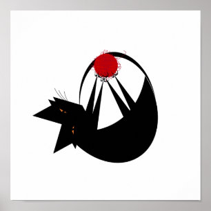 Póster Gato do fio