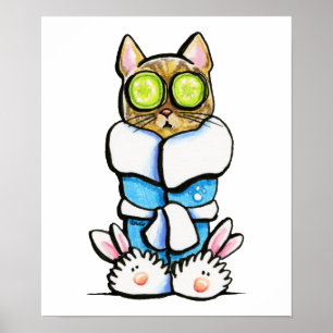 Poster Gato do gatinho dos termas